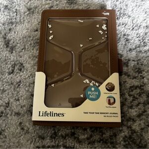 NWT Lifelines Take Your Time Sensory Journal Brown Interactive Cover 160 Pages